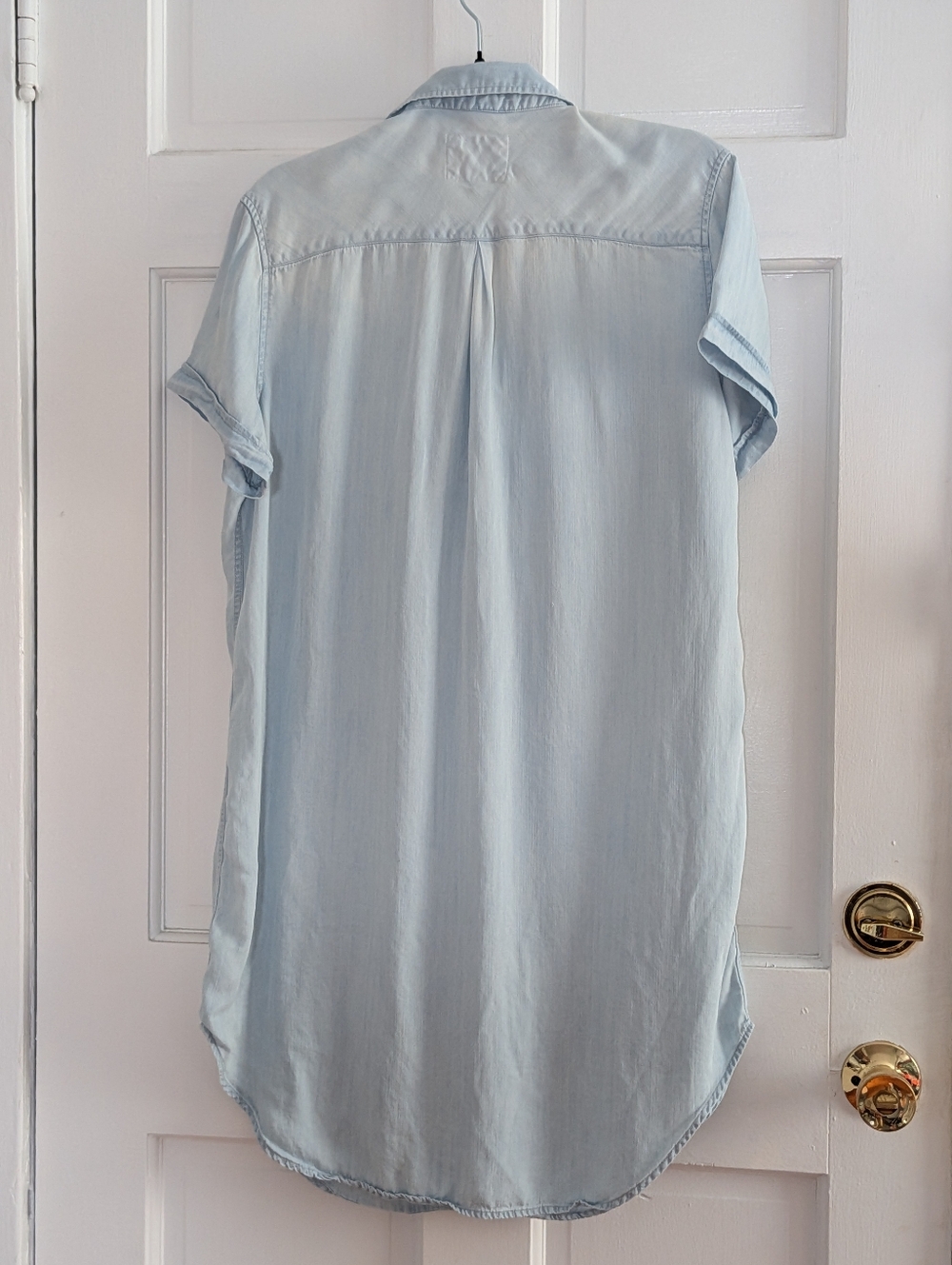 Rails Rocky Lace Up Chambray Shift Dress Blue Size M - Picture 5 of 5